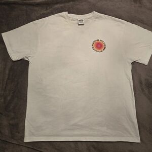 Billionaire Boys Club White Tee with Peach Graphic